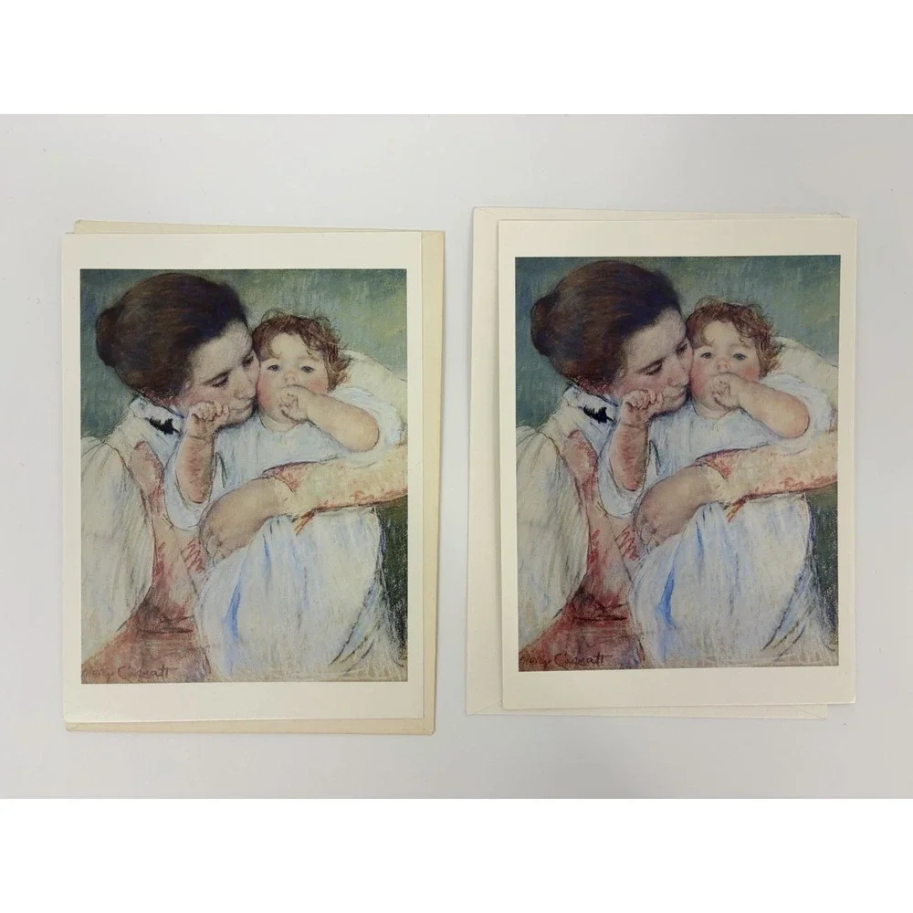 Mary Cassatt Blank Inside Greeting Note Cards and Envelopes Lot of 11 Cards